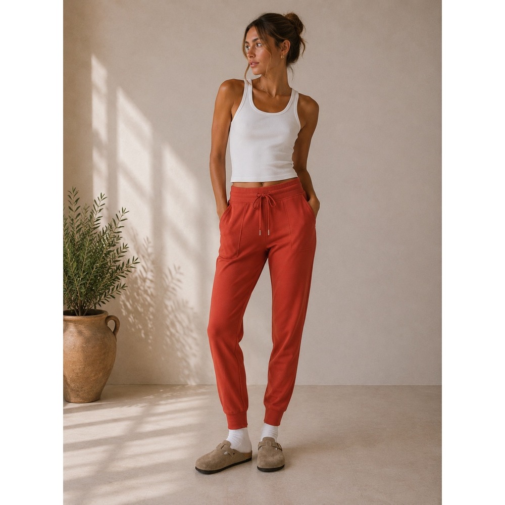Lululemon‎ Ready to Rulu Jogger Womens 8 Red Rock High Rise W5EBPS Sweatpants